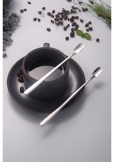 304 Çelik 21 Cm Kokteyl Karıştırma Barmen Latte Kaşığı Cin761by
