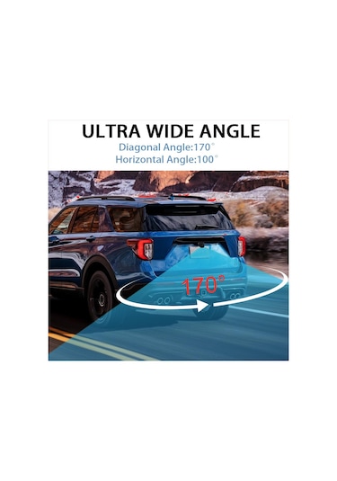 Navigold Ön Yan veya Arka  İç Dış Kullanıma Uyumlu 170 Derece Araç Kamerası