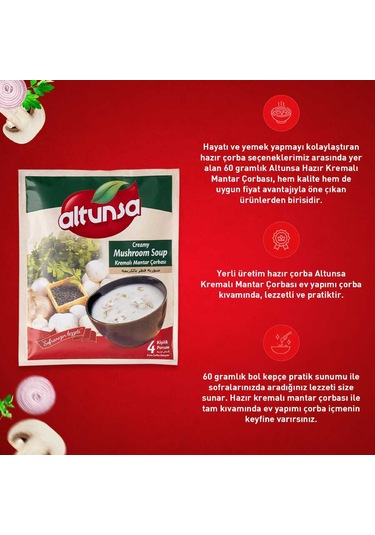 Altunsa Hazır Çorba 4 Lü Paket 4 Çeşit - 60 Gr