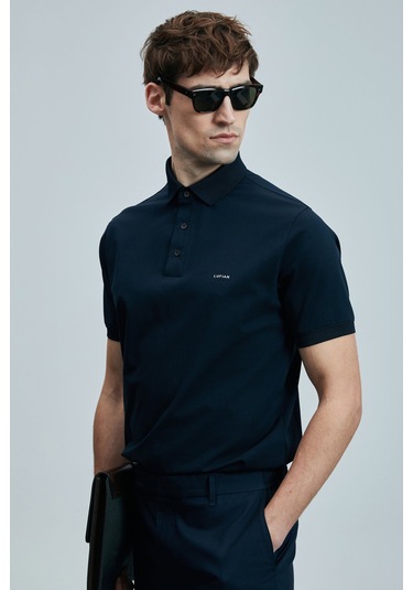 Lufian Erkek Polo Yaka T Shirt 111040228 Lacivert Lacivert