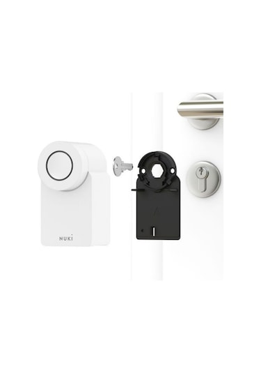 Nuki Smart Lock 4. Nesil Beyaz Akıllı Kapı Kilidi Güvenlik Cihazları