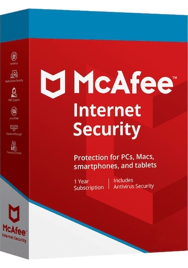 Mcafee Internet Security 1 Yıl 10 Cihaz Online (428416269) - Online