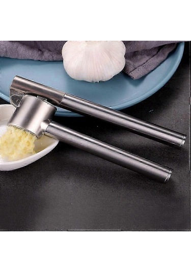 Sarımsak Pres Kıyma Makinesi - Sarımsak Ezici Ve Soyucu Seti, Çıkarılabilir, Ağır Hizmet Tipi, Paslanmaz Sarımsak Kıyma Makinesi Tasarımı Siyah