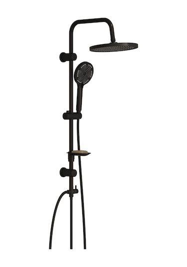 Aqua Bagno Largo Tepe Robot Duşu Seti - Mat Siyah
