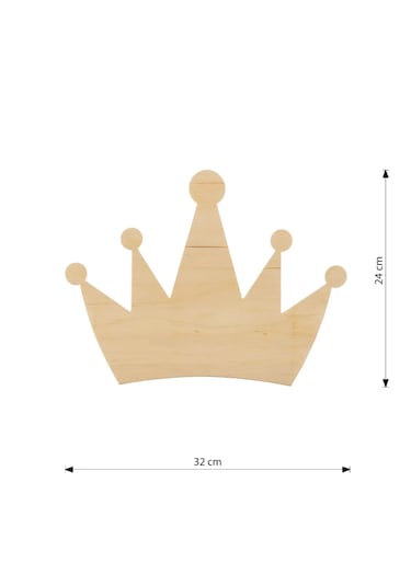 Simaavize Çocuk Şarjlı Aplik/gece Lambası - Gün Işığı Taç Ahşap