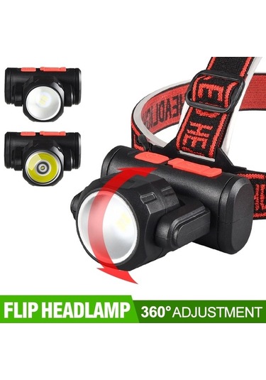 Ulzyvf Yürüyüş Süper Su Siyah Parlak Led Lambası Koşu Kamp Kafa Işık İçin Geçirmez Feneri Far El Başkanı Balıkçılık Ayarlanabilir Qo Siyah