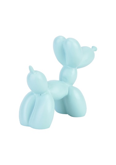 Konesam Mavi Balon Köpek Resin Dekoratif Alet - Modern Ev Dekorasyonu, Oturma Odası, Tv Ünitesi, Masaüstü Süs Eşyası