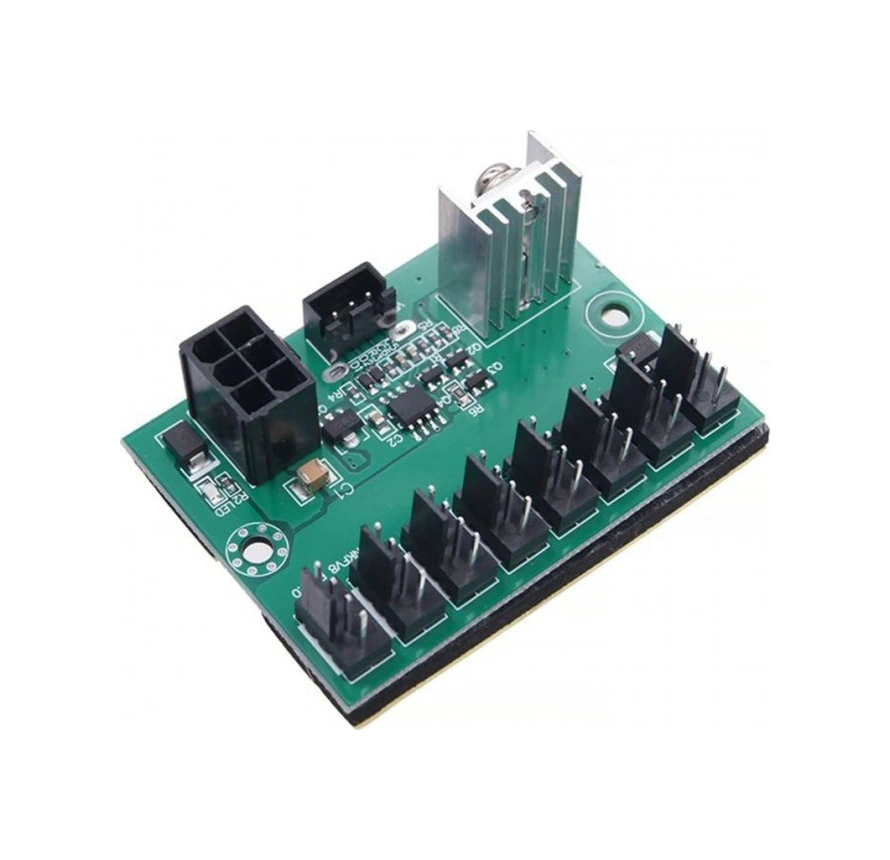 12v 8 Kanallı Pc İçin Fan Hız Kontrolörü Modülü Potansiyometreli