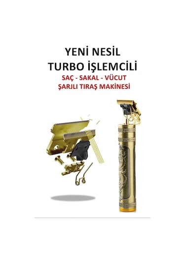 Profesyonel T-bıçak Ense Sakal Çizim Tıraş Makinesi