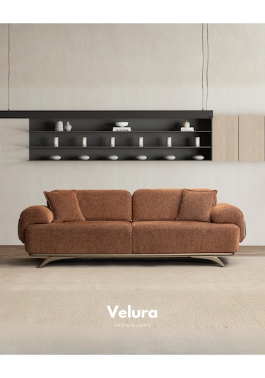 Compact 3+3+3 Koltuk Takımı & Oturma Grubu Beyaz - Kiremit