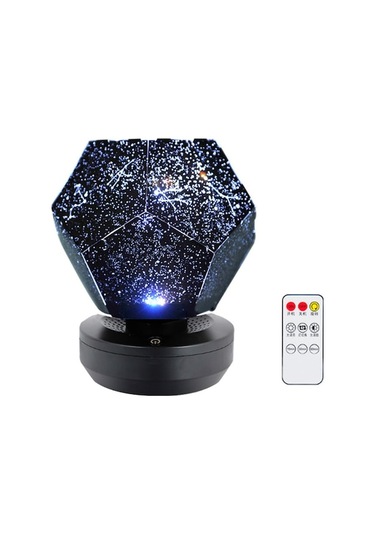 Yıldız Gökyüzü Projeksiyonu Lambası - Üç Renkli Işık, Döner Fonksiyon Ve Uzaktan Kumanda İle Mucizevi Dekorasyon