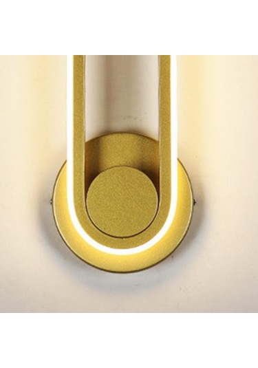 Homyl Duvar Işıkları 360 Aydınlatma Modern Için Altın Altın