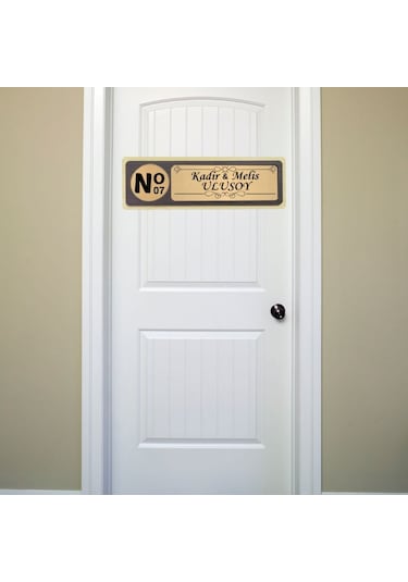 Kişiye Özel Mdf Kapı İsimliği