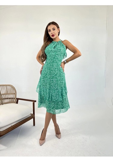 5944 Elbise-san Francisco Çok Renkli