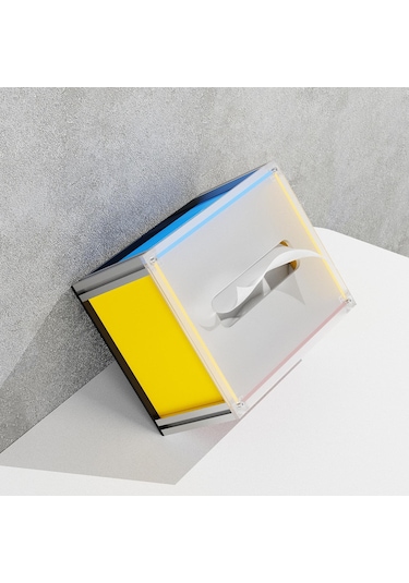 Suntek Şifonyer, Ev, Mutfak Için Zarif Akrilik Yüz Mendili Çok Renkli