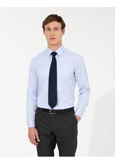 Pierre Cardin Erkek Açık Mavi Gömlek Basic 50258931-vr003 Açik Mavi