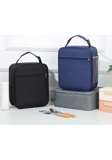 Ulzyvf Öğle Çantası - Gri, Kadın/erkek Kullanımı, Tekrar Kullanılabilir Kapasiteli Kutulu Gri