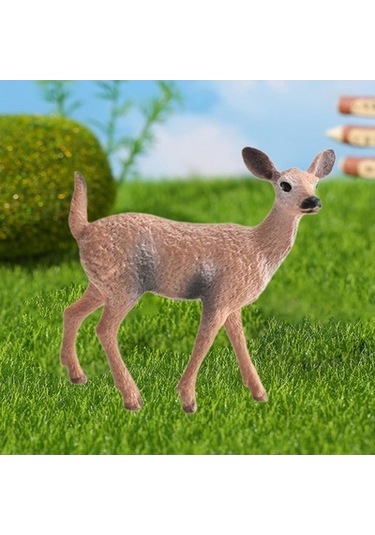 Lijinxu Geyik Heykelcik Koleksiyonu El Sanatları 7,5x3,5x7,5-cm