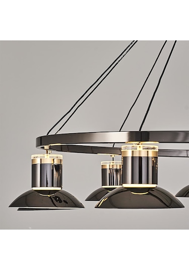 Özcan Aydınlatma 3127-9a Foola 9'lu Sarkıt Kumandalı Platin