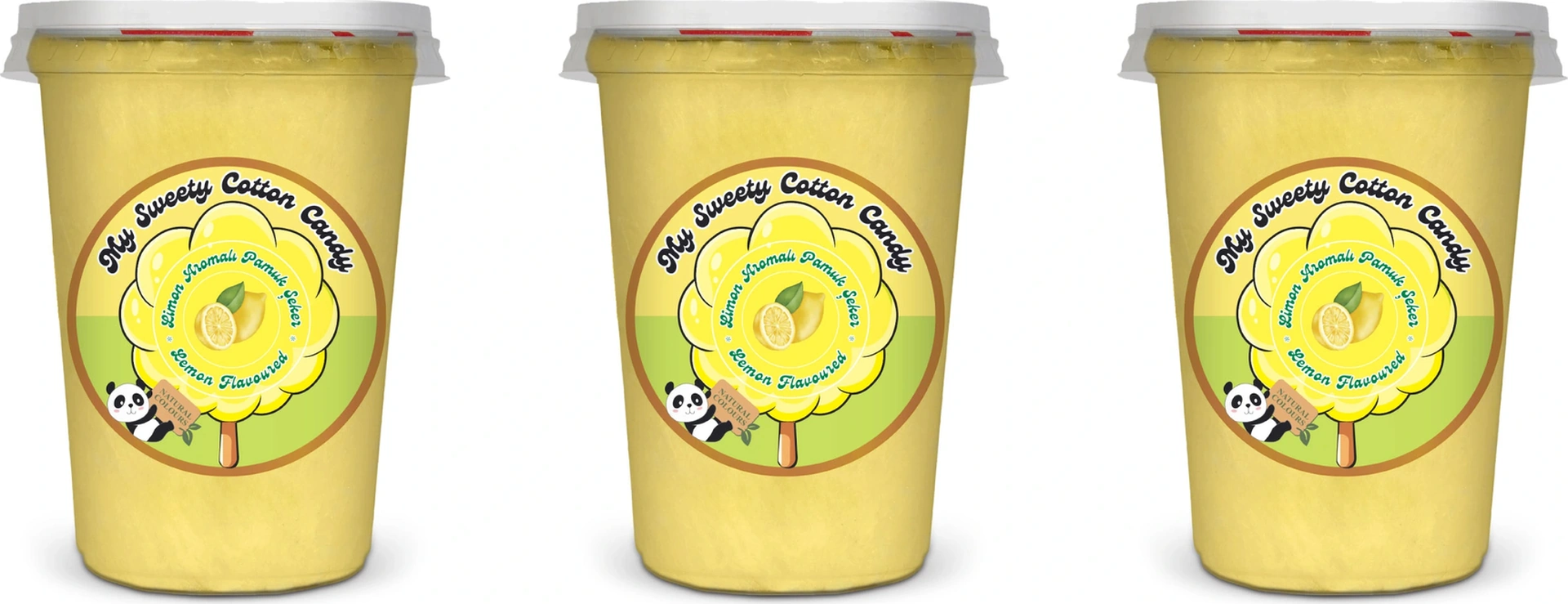 Limon Aromalı 3'lü Gurme Pamuk Şekerler