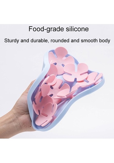 Dm Çiçek Şekilli Silikon Kedi Köpek Yalama Kabı, Boğulma Önleyici Vantuzlu Mama Matı Fda Sertifikalı