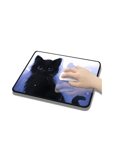 Kedi Karikatür Kaymaz E-spor Oyunu Mouse Pad