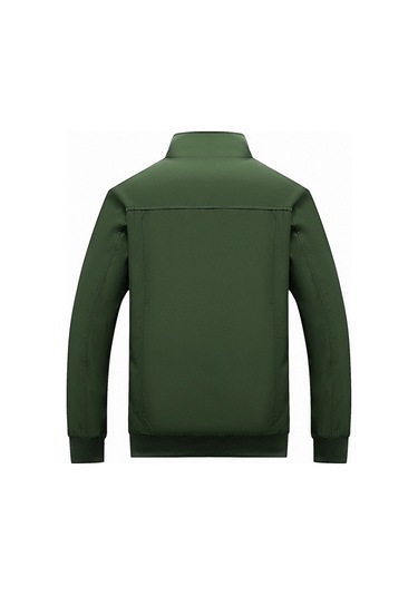 Pasifix Düz Renkli Kolaj Uzun Kollu Stant Yaka Erkek Ceket 001