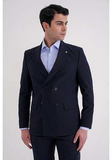 C 719 Ceket Comfort Lacivert-1 Lacivert