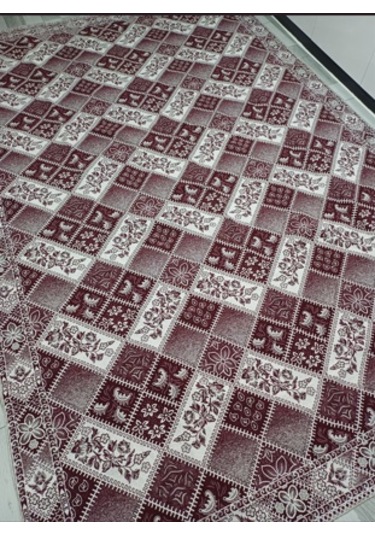 Savan Dokuma Halı Örtüsü 6m² 200 300cm Kale Bordo1 Bordo