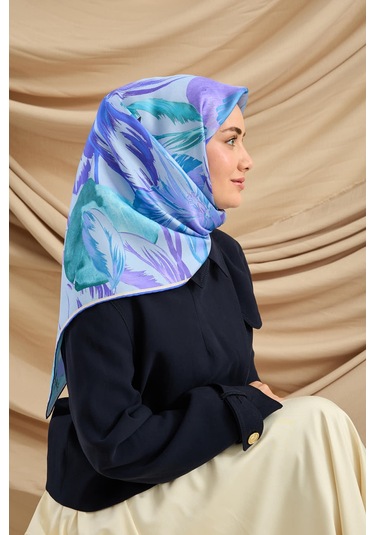 Silk Home Twill İpek Eşarp 11480-79 Bebe Mavi, Lila, Saks, Yeşil, Mor