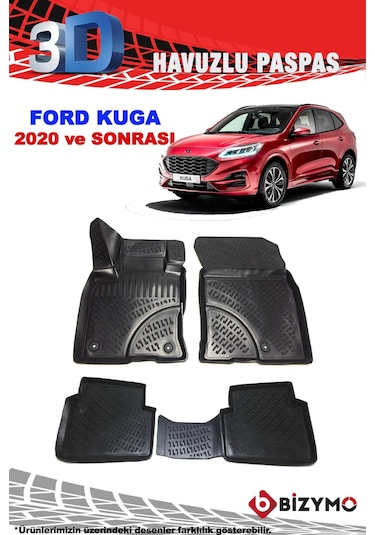 Ford Kuga 2020 Ve Sonrası 3D Havuzlu Paspas Bizymo