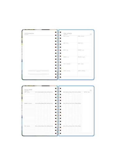 2026 A5 Spiralli Haftalık Ajanda 12 Aylık - Kolaj Kolaj
