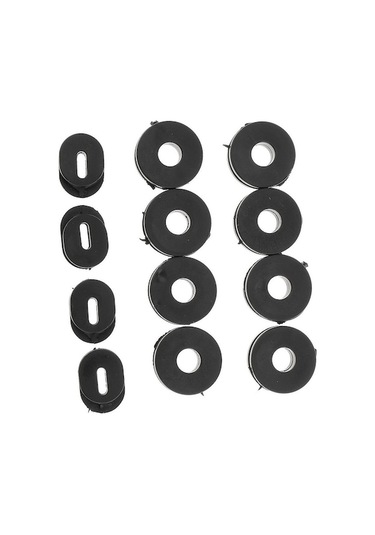 Yingfu Sunttek Gs125 Için Siyah Kauçuk Yan Kapak Motosiklet Araba Oto Grommets 12 Adet Takım Siyah