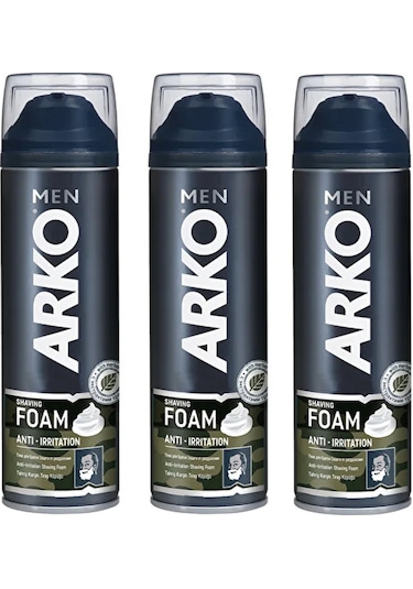 Arko Men Anti-Irritation Tıraş Köpüğü 3 x 200 ML