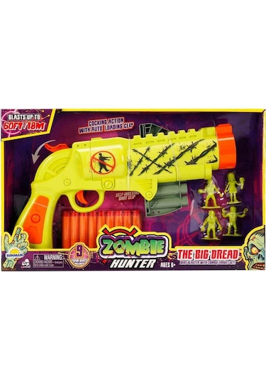 Zombie Hunter 9 Mermili Sünger Dart Atan Silah 31 Cm
