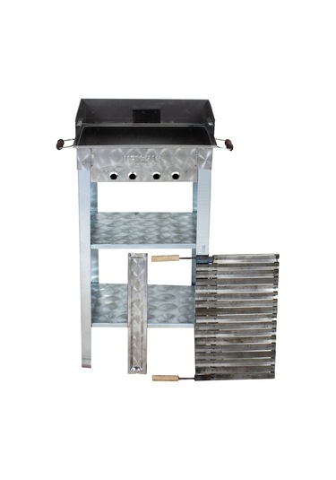 Metehan MTH-71 Pervazlı - Lama Izgaralı Battal Boy Mangal