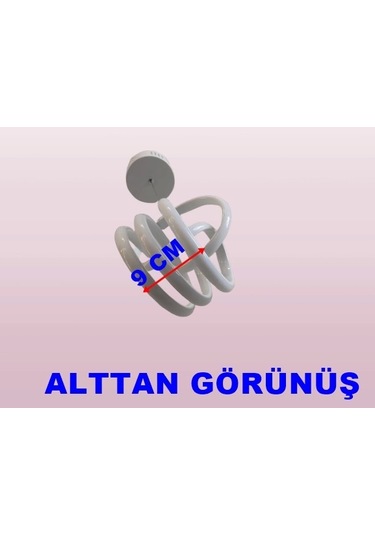 Dmr Sarmal İmza Sarkıt Led Avize Beyaz Kasa Üç Renk 6500k/4000k/3000k Beyaz /ılık Beyaz/sarı Günış Çok Renkli