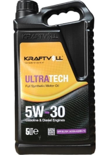 Kraftvoll 5W - 30 Ultratech Tam Sentetik Motor Yağı 5 L