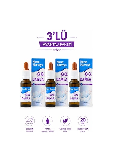 Nurse Harvey's Gg Damla 20 Ml 3 Adet