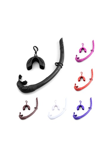 Neevoyu Silikon Katlanabilir Yetişkin Sıvı Solunum Borusu - Mor, 415mm Uzunluk, 90mm Çap, Taşıma Kutuğu İçerir Mor