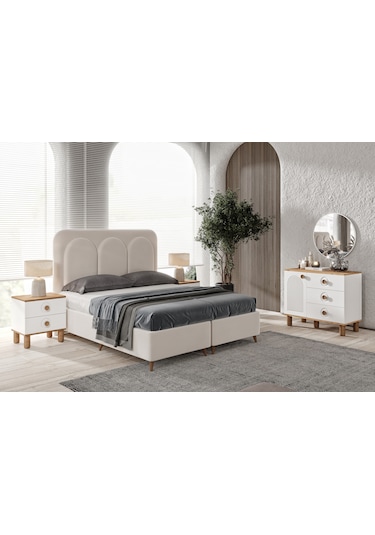 Rosa 6 Kapaklı Komple Mdf Yatak Odası Takımı