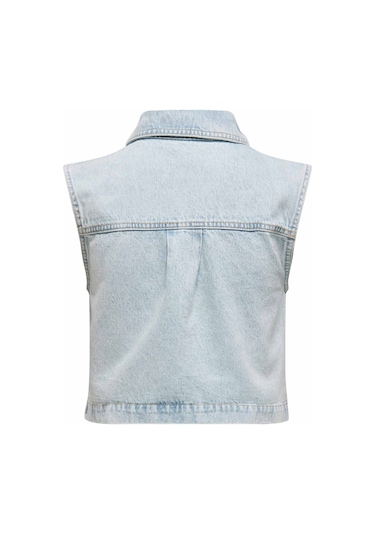 Only Onlelızabeth Dnm Bleach W Mavi Kadın Yelek 000000000102263146 Mavi