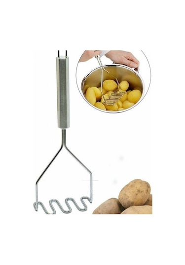 Püre Patates Aparatı - Patates Ezici - Püre Yapma Aparatı Kıvrımlı