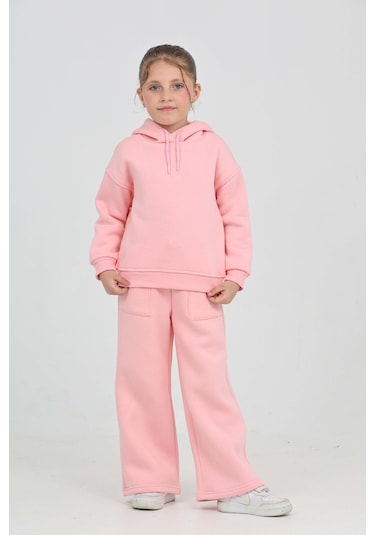 Toontoy Kız Çocuk Tnty Nakışlı Eşofman Takım Pembe