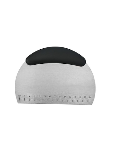 Cbtx Paslanmaz Çelik Erişte Kesici Pirinç Unu Kazıyıcı Hamur Kesme Bıçağı Siyah