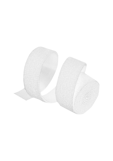 Yaozixa Nylon Kablolu Organizer 15mmx1.5m Beyaz, Kabloları Düzene Sokmak İçin Bant, Sargı Ve Çabuk Sabitleme Özelliği