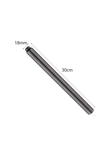 Bosphorusboutique02 Koyu Gri Duş Uzatma Kolu Çubuğu Boru Yükseltici 30cm Paslanmaz Çelik Koyu Gri