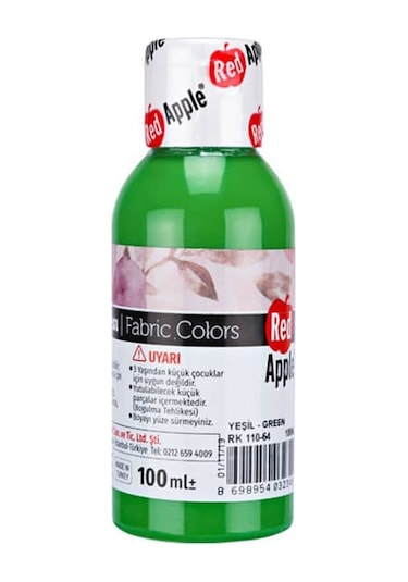 Red Apple Neon Kumaş Boyası 100 Ml Yeşil