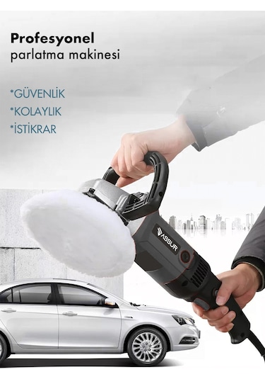 Assur ASR408 180 MM Pasta Cila Polisaj Zımpara Siyah