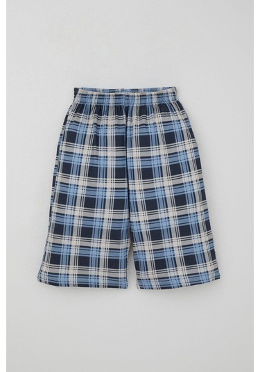 Breeze Erkek Çocuk Şortlu Pijama Takımı Ekose Desenli 4-8 Yaş, Karışık Renk Karışık Renk